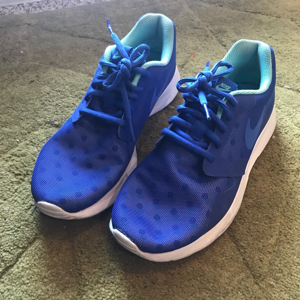 Blue Polka Dot Nike Trainers
